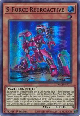 S-Force Retroactive - BACH-EN017 - Super Rare 1st Edition Battle of Chaos 1st Edition Singles