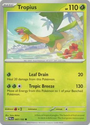 Tropius - 007/193 - Common Scarlet &amp; Violet: Paldea Evolved Singles