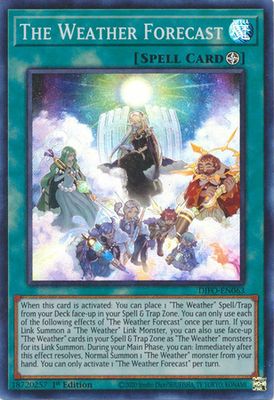 The Weather Forecast - DIFO-EN063 - Super Rare 1st Edition Dimension Force 1st Edition Singles