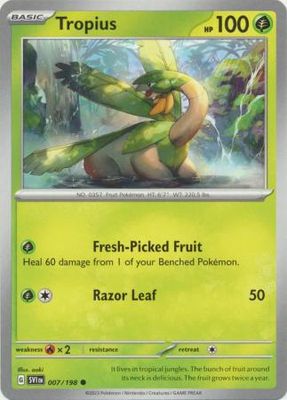 Tropius - 007/198 - Common
Scarlet &amp; Violet (Base Set) Singles (Español)