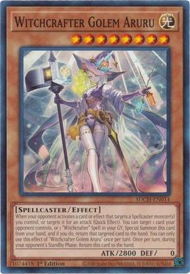 Witchcrafter Golem Aruru - SDCH-EN014 - Common 1st Edition Spirit Charmers [SDCH] 1st Edition Singles