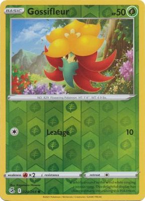 Gossifleur - 024/264 - Common Reverse Holo
Sword &amp; Shield: Fusion Strike Reverse Holo Singles
