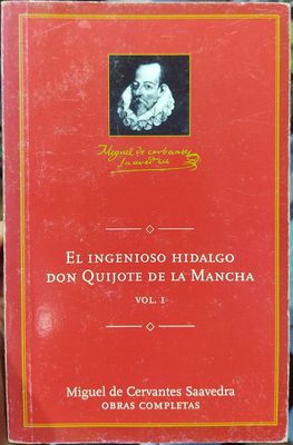 BA7 Don Quijote de la Mancha Volumen 1 Libro Espanol Miguel de Cervantes