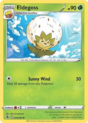 Eldegoss - 025/264 - Uncommon
Sword &amp; Shield: Fusion Strike Singles