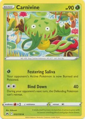 Carnivine - 012/159 - Uncommon
Crown Zenith Singles