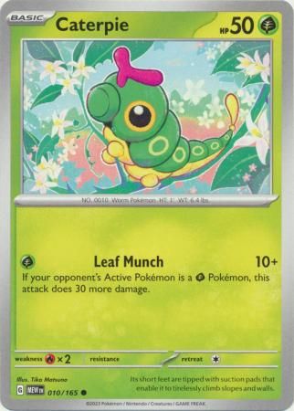 Caterpie - 010/165 - Common Scarlet &amp; Violet 151 Singles