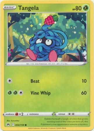 Tangela - 004/159 - Common Crown Zenith Singles