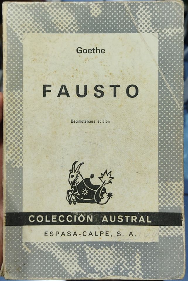 BA7 Fausto Libro Espanol Gothe Coleccion Austral Danado