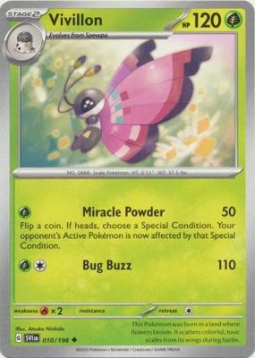 Vivillon - 010/198 - Uncommon Scarlet &amp; Violet (Base Set) Singles