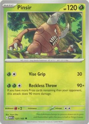 Pinsir - 127/165 - Uncommon Scarlet &amp; Violet 151 Singles