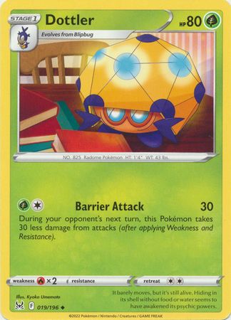 Dottler - 019/196 - Uncommon
Sword &amp; Shield: Lost Origin Singles