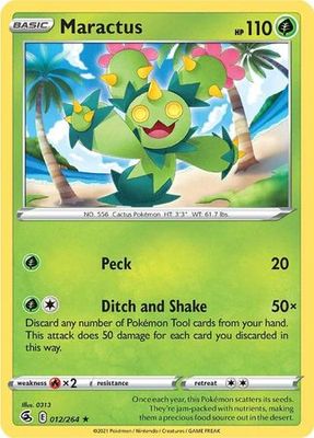 Maractus - 012/264 - Rare
Sword &amp; Shield: Fusion Strike Singles