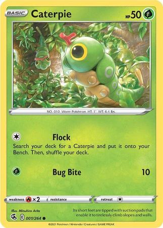 Caterpie - 001/264 - Common
Sword &amp; Shield: Fusion Strike Singles