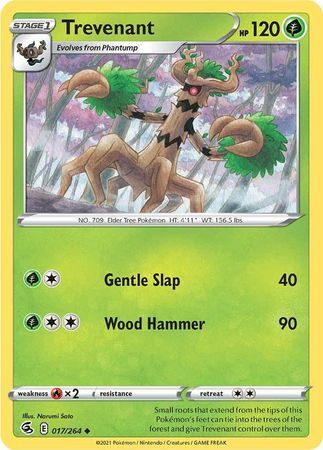 Trevenant - 017/264 - Uncommon Sword &amp; Shield: Fusion Strike Singles