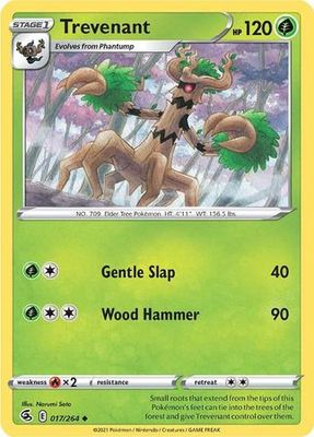 Trevenant - 017/264 - Uncommon Sword &amp; Shield: Fusion Strike Singles