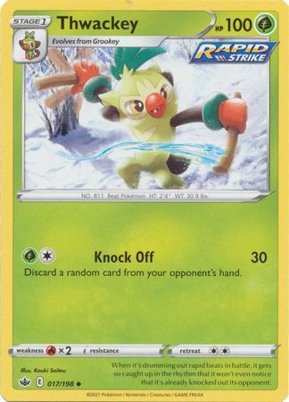 Thwackey - 017/198 - Uncommon Sword &amp; Shield: Chilling Reign Singles