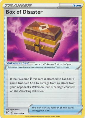 Box of Disaster - 154/196 - Uncommon Sword &amp; Shield: Lost Origin Singles