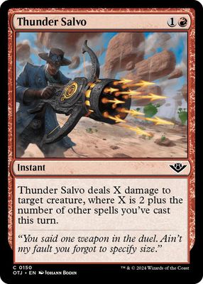 Thunder Salvo - Outlaws of Thunder Junction (OTJ)
Outlaws of Thunder Junction Foil