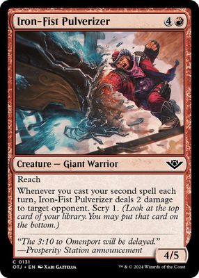 Iron-Fist Pulverizer - Outlaws of Thunder Junction (OTJ)
Outlaws of Thunder Junction Foil