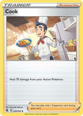 Cook - 228/264 - Uncommon Sword &amp; Shield: Fusion Strike Singles