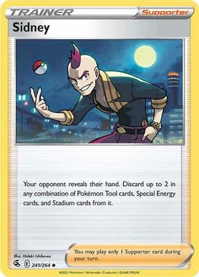 Sidney - 241/264 - Uncommon Sword &amp; Shield: Fusion Strike Singles