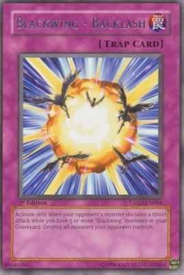 Blackwing - Backlash - TSHD-EN064 - Rare 1st Edition The Shining Darkness [TSHD] 1st Edition Singles
