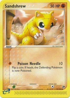 Sandshrew - 75/100 - Common
Ex Sandstorm Singles