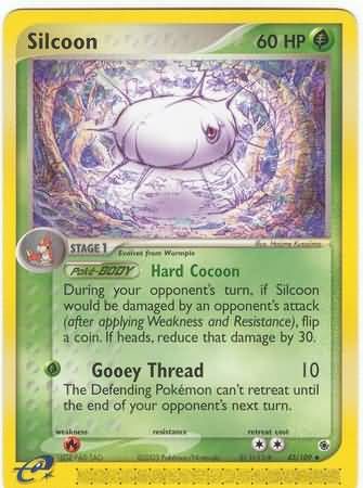 Silcoon - 43/109 - Uncommon Ex Ruby &amp; Sapphire Singles
