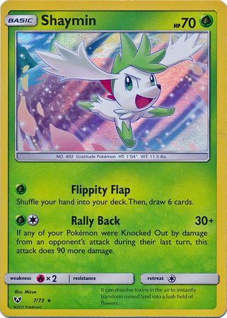 Shaymin - 7/73 - Holo Rare
Shining Legends Singles