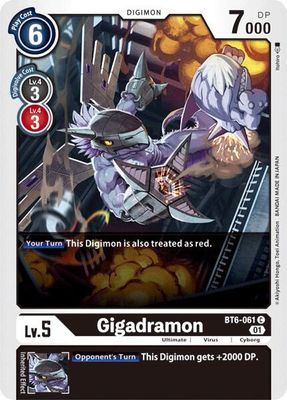 Gigadramon - Double Diamond (BT06)
Double Diamond