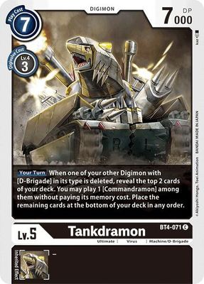Tankdramon - Great Legend (BT04)
Great Legend