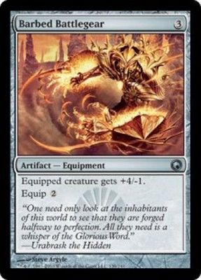 Barbed Battlegear
Scars of Mirrodin Singles(Español)