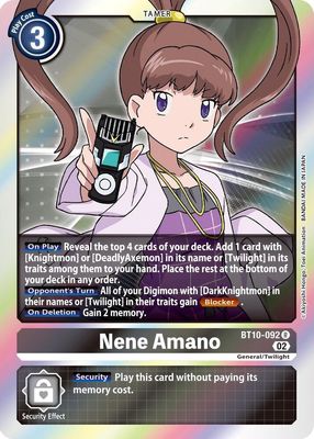 Nene Amano - Xros Encounter (BT10)
Xros Encounter Foil