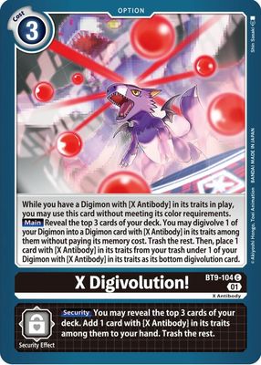 X Digivolution! - X Record (BT09)
X Record