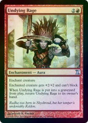 Undying Rage 184/301 - Foil Time Spiral Foil Singles (Español)