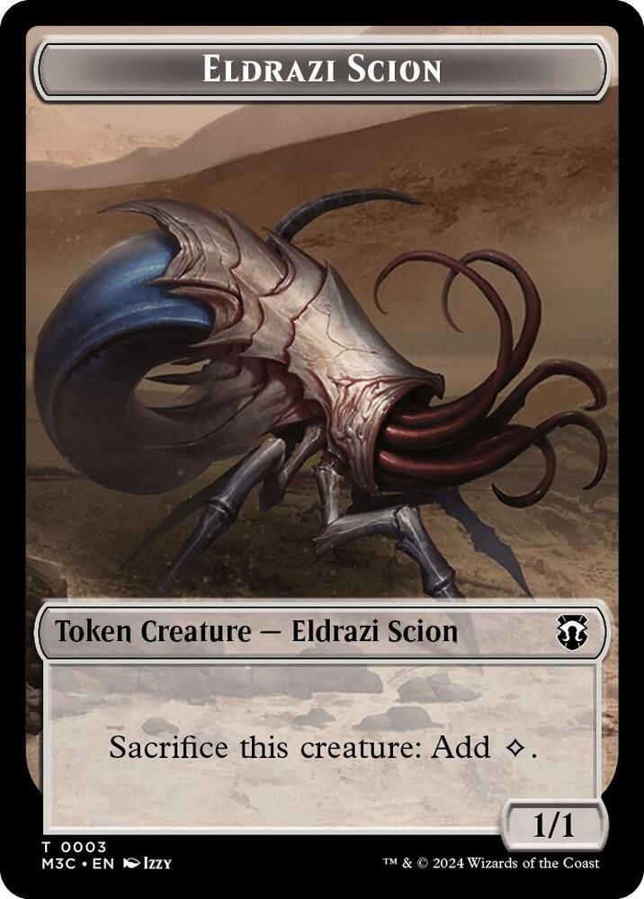 Eldrazi Scion // Eldrazi Spawn Double-Sided Token - Commander: Modern Horizons 3 (M3C)
Commander: Modern Horizons 3