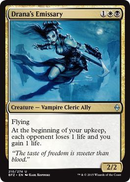 Drana&#39;s Emissary 210/274 - Battle for Zendikar Singles (Español)