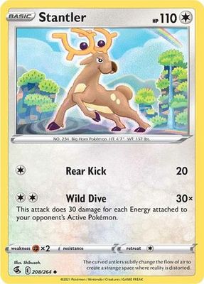 Stantler - 208/264 - Uncommon
Sword &amp; Shield: Fusion Strike Singles