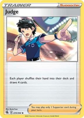 Judge - 235/264 - Uncommon Sword &amp; Shield: Fusion Strike Singles