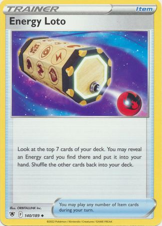Energy Loto - 140/189 - Uncommon Sword &amp; Shield: Astral Radiance Singles