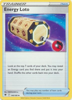 Energy Loto - 140/189 - Uncommon Sword &amp; Shield: Astral Radiance Singles