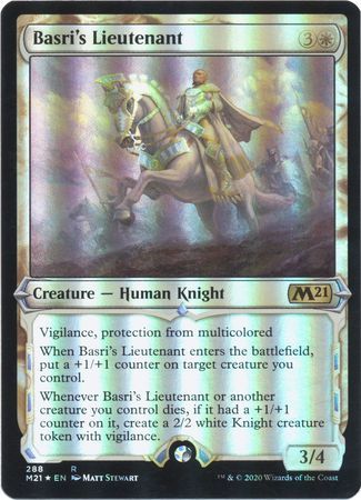 Basri&#39;s Lieutenant 288 - Showcase Foil
Magic 2021 (M21) Collector Booster Foil Singles