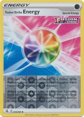 Fusion Strike Energy - 244/264 - Uncommon Reverse Holo
Sword &amp; Shield: Fusion Strike Reverse Holo Singles
