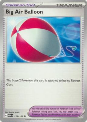 Big Air Balloon - 155/165 - Uncommon Scarlet &amp; Violet 151 Singles