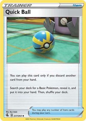 Quick Ball - 237/264 - Uncommon Sword &amp; Shield: Fusion Strike Singles