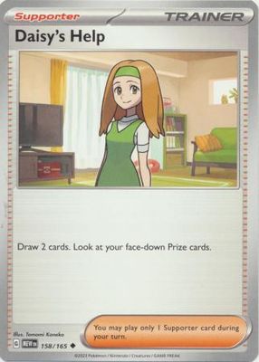 Daisy&#39;s Help - 158/165 - Uncommon Scarlet &amp; Violet 151 Singles
