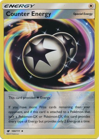 Counter Energy - 100/111 - Uncommon Reverse Holo
Sun &amp; Moon: Crimson Invasion Reverse Holo Singles (Español)