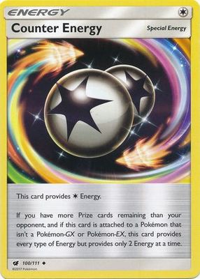 Counter Energy - 100/111 - Uncommon
Sun &amp; Moon: Crimson Invasion Singles (Español)