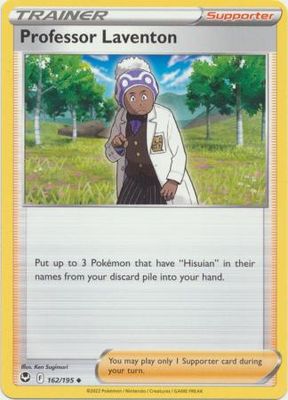 Professor Laventon - 162/195 - Uncommon Sword &amp; Shield: Silver Tempest Singles