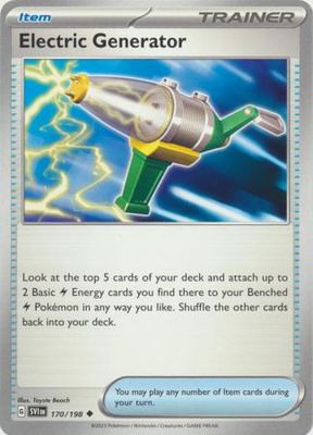 Electric Generator - 170/198 - Uncommon Scarlet &amp; Violet (Base Set) Singles